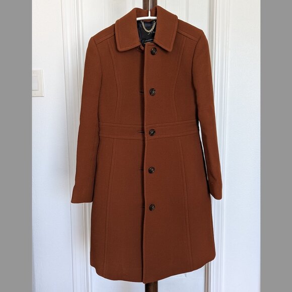 J.Crew lady day topcoat in Italian double-cloth wool blend, color Brown - Picture 3 of 7